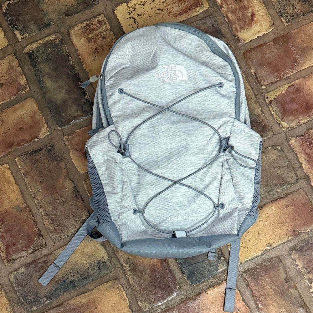 The North Face Light Gray Backpack